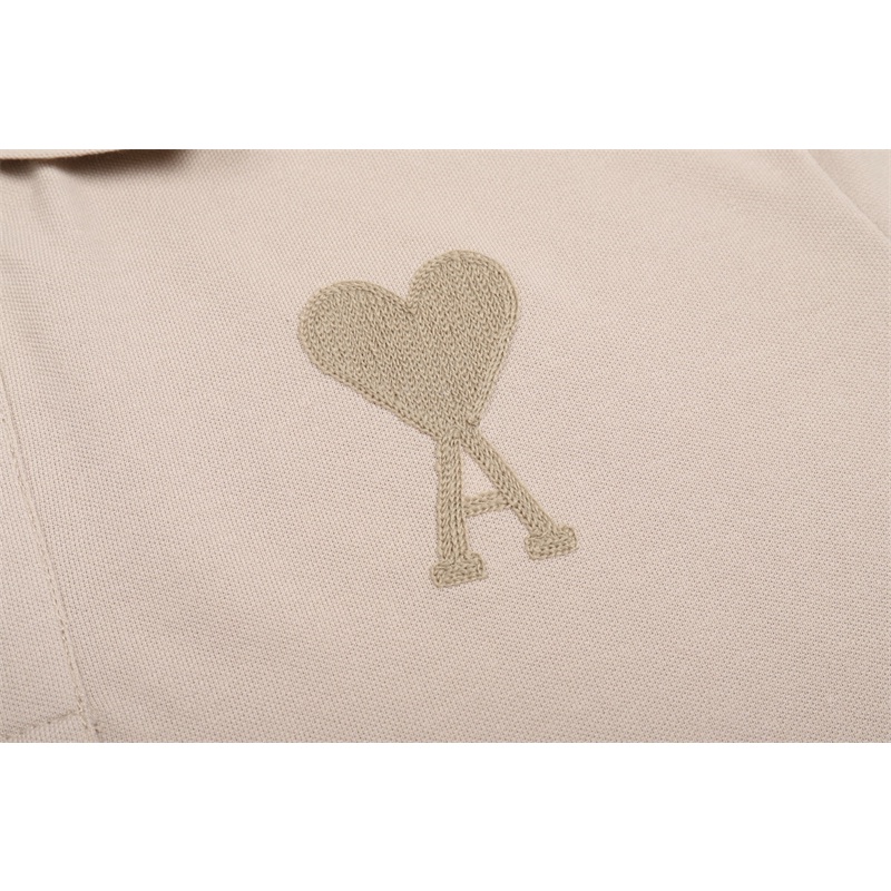 Áo Thun polo Tay Ngắn Thêu Họa Tiết A-M-I88-Classic Thời Trang Cho Nam Và Nữ