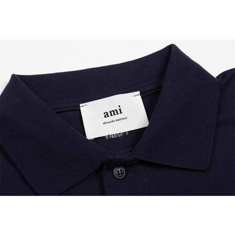 Áo Thun polo Ngắn Tay Thêu Hình Trái Tim Nhỏ Thời Trang Unisex M-I88-