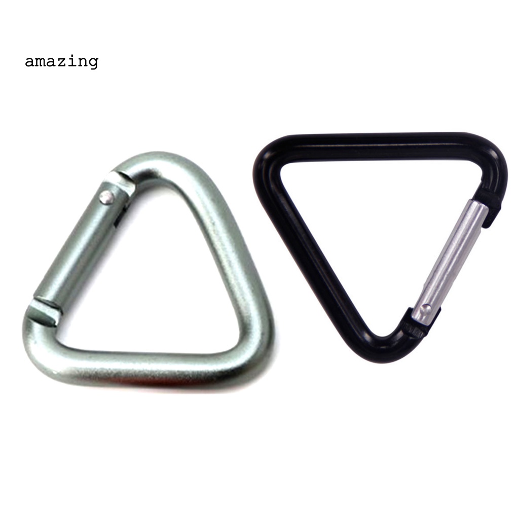 Set 5 Móc Khóa Tam Giác Bằng Hợp Kim Nhôm Chuyên Dụng Cho Túi Xách Leo Núi