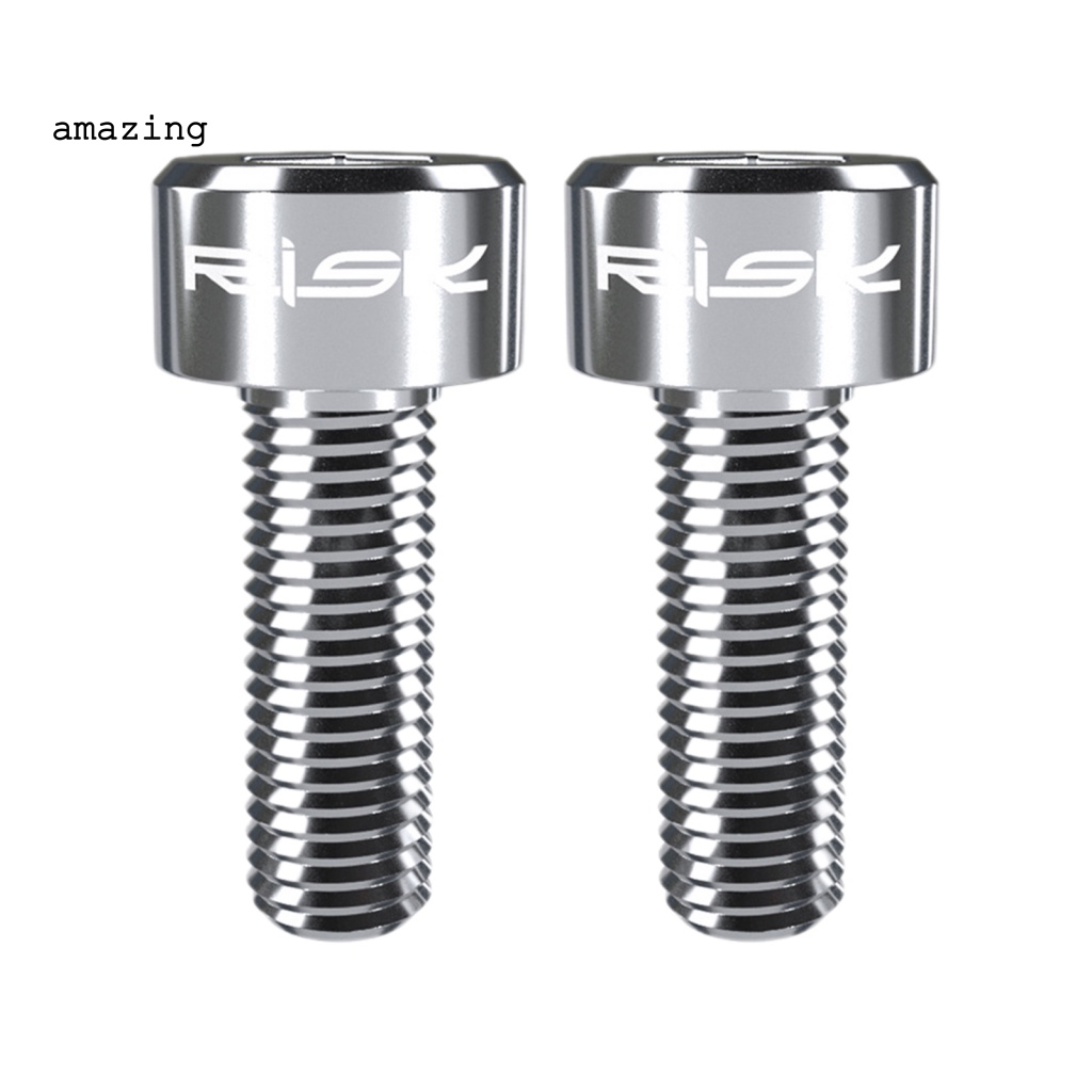 Bộ 2 Ốc Vít Bằng Hợp Kim Titan Trọng Lượng Nhẹ Cho Cần Gạt Số Xe Đạp