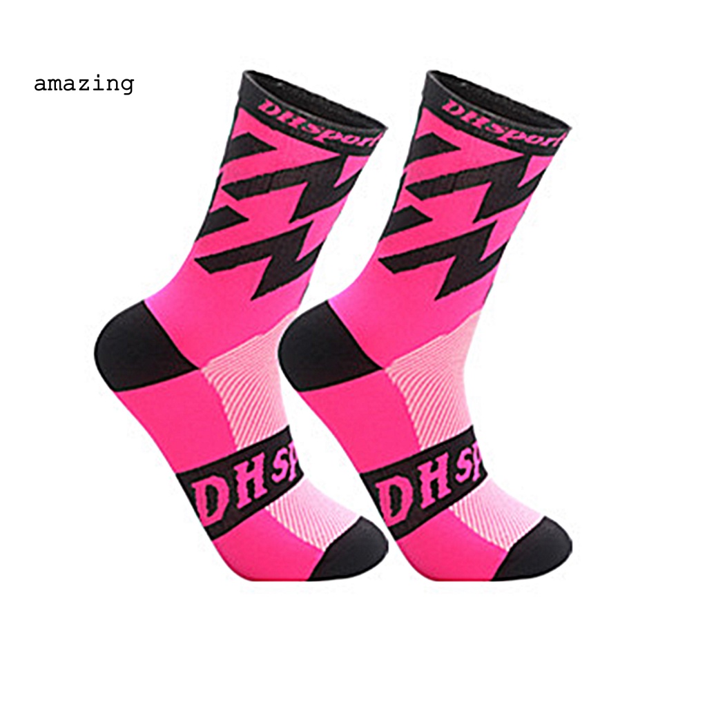 1 Đôi Tất Dệt Kim Màu Sắc Tươi Sáng Chống Trượt Chân Tiện Dụng Thời Trang Unisex