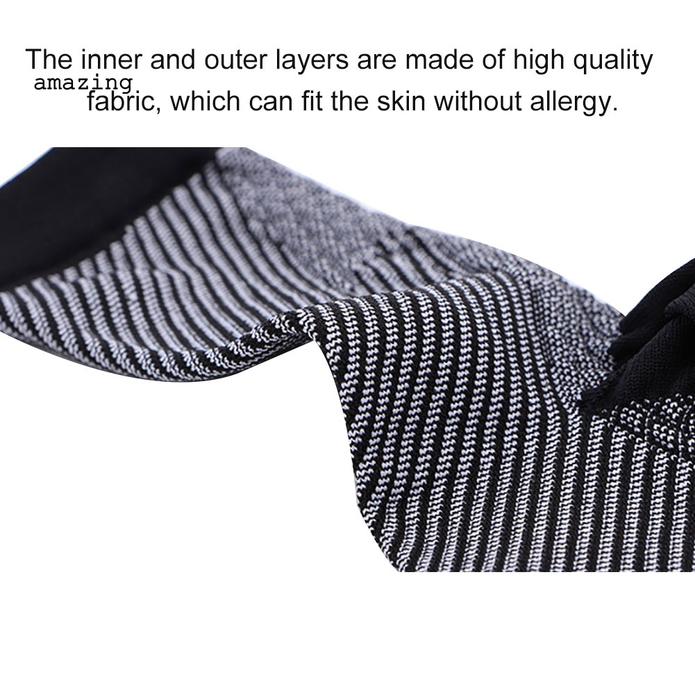 1 Cặp Đai Quấn Bảo Vệ Mắt Cá Chân Dạng Nén Co Giãn Họa Tiết Kẻ Sọc