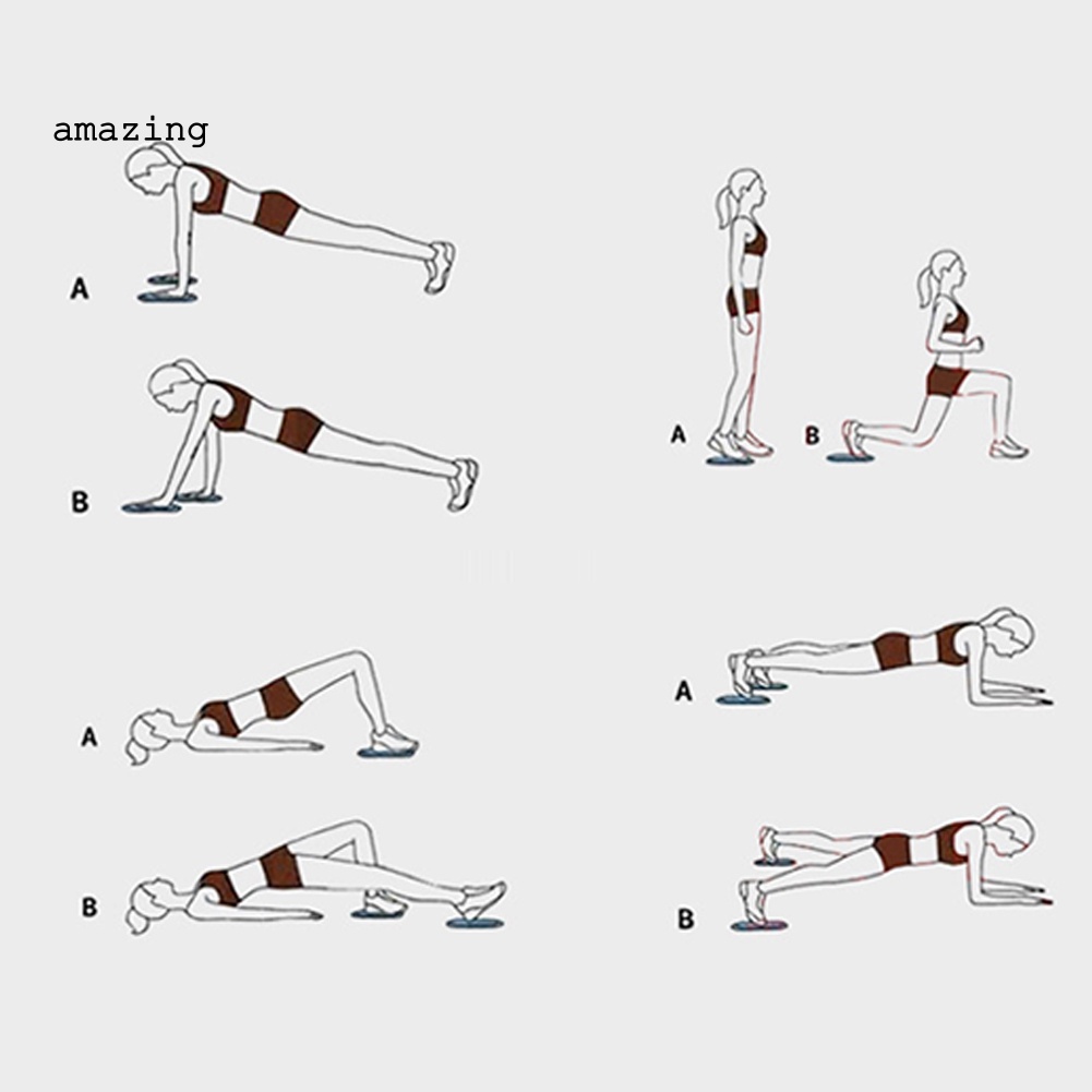 Set 2 Đĩa Trượt Hỗ Trợ Luyện Tập Yoga / Gym / Thể Hình