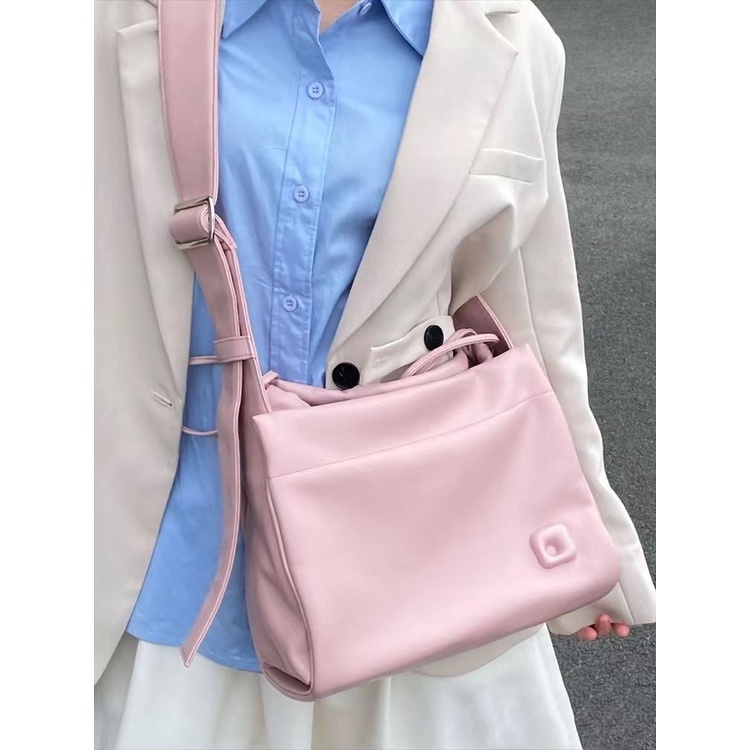 Túi Tote Da Pu Mềm Hình Vuông Màu Trơn Kích Thước Lớn 31X22X12 Cho Nữ