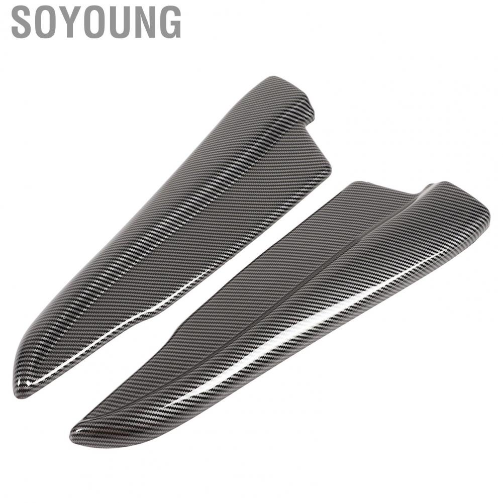 Soyoung Rear Lower Spoiler  Carbon Fiber Style Wearproof Lightweight Rear Bumper Lip  for Car Exterior
