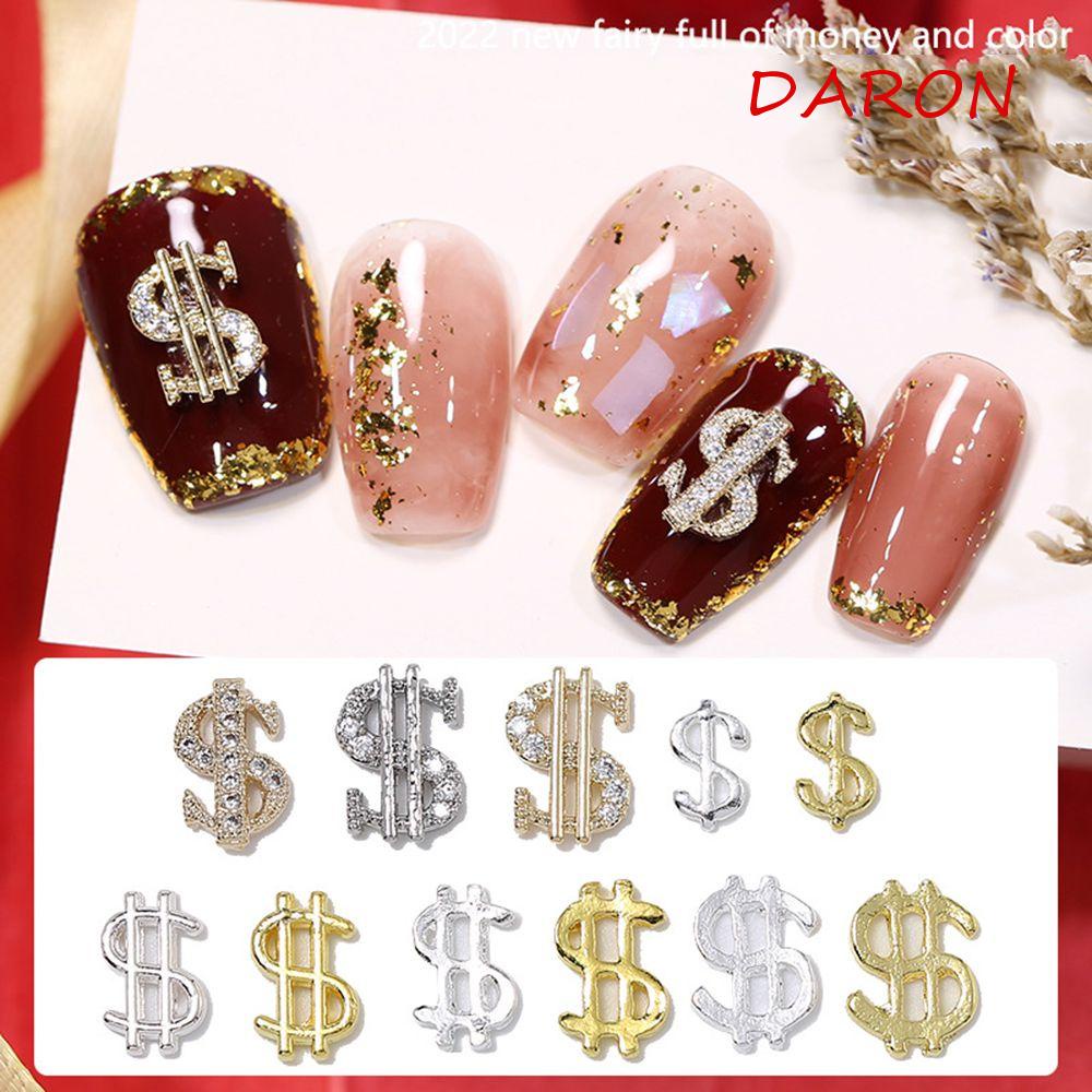 Phụ Kiện Trang Trí Móng Tay 3D Hình Đồng Đô La Lấp Lánh|Dụng Cụ Làm Móng Nghệ Thuật|Phụ Kiện Trang Trí Móng Tay Xinh Xắn