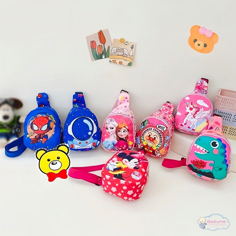 Túi Đeo Chéo Ngực Trọng Lượng Nhẹ In Họa Tiết Hoạt Hình Thời Trang Cho Bé Gái