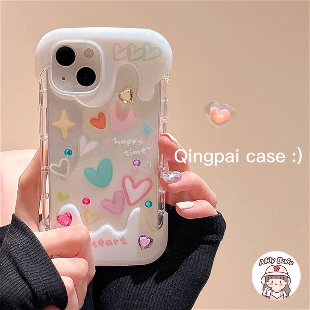 Ốp Điện Thoại TPU Mềm Chống Sốc Hình Trái Tim 3D Cho IPhone 14 Pro Max 11 12 11 Pro Max X XS 7Plus