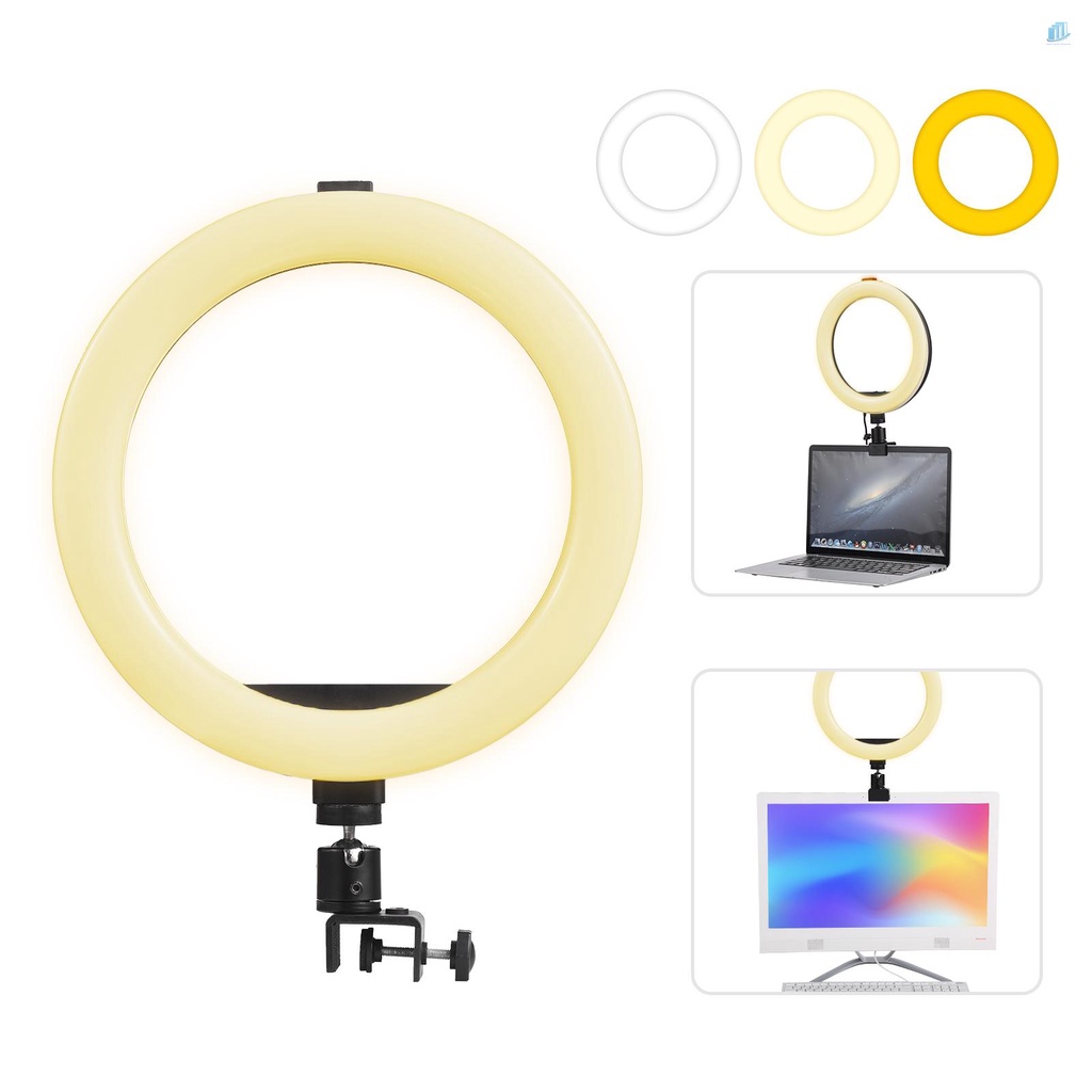 Vòng Đèn LED 10 Inch 3 Chế Độ Sáng 11 Mức Độ Điều Chỉnh Được USB Chuyên Dụng Cho Nghiên Cứu Trực Tuyến