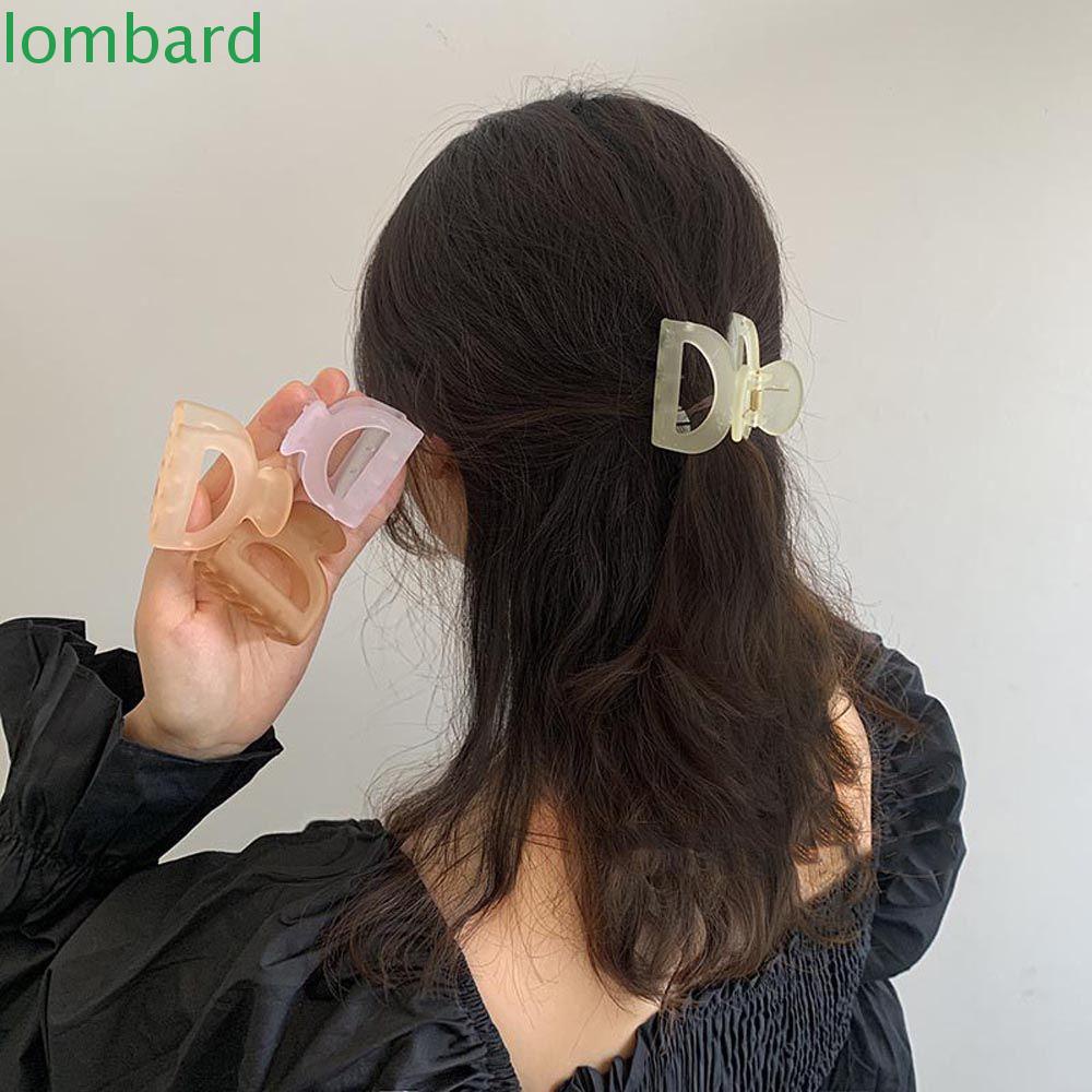 Kẹp Tóc Càng Cua Màu Sắc Kẹo Ngọt Họa Tiết Hình Học Thời Trang Cho Nữ