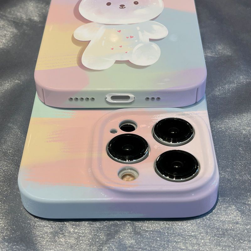 Ốp Điện Thoại Họa Tiết Thỏ Và Bong Bóng Dễ Thương Cho Iphone 7 xsxr8 1314iPhone12 / 11 / / pluspromax 9UTW