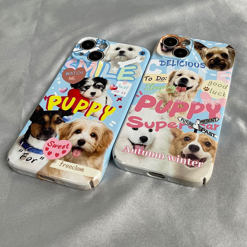 Ốp Điện Thoại Cứng Họa Tiết Chú Chó Dễ Thương Cho iphone14xr7 13 11puppyxs8 / Apple iPhone12 / BVG8