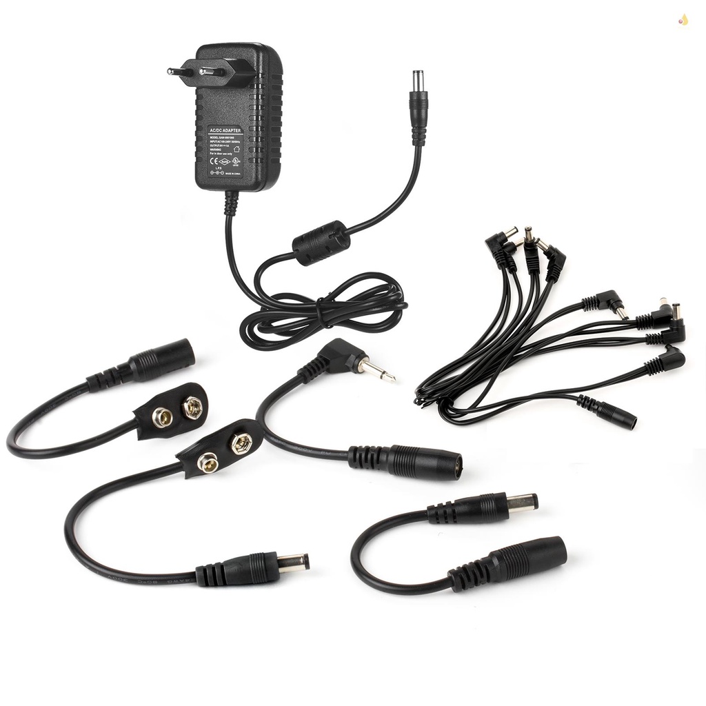 Bộ Chuyển Đổi Nguồn Điện Tạo Hiệu Ứng Đàn Guitar 8 Chiều DC 9V 1A mynice CP-07B