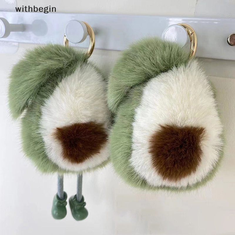 Móc Khóa Hình Quả Bơ Nhồi Bông Dễ Thương