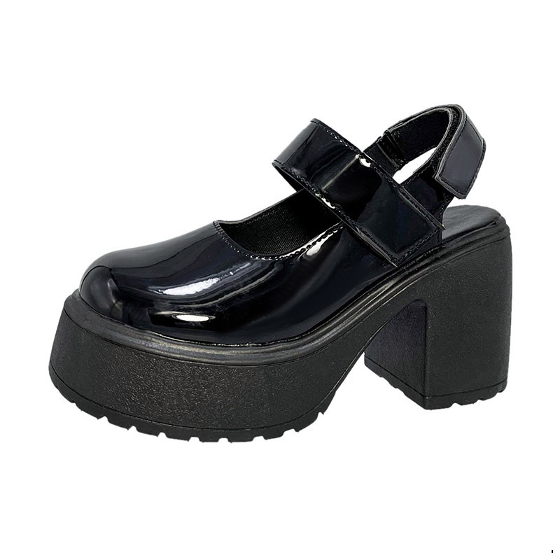 BẠCH LỘC ĐẠI NHÂN✨Giày Mary Jane  mũi tròn đế dày phong cách học đường thời trang dành cho nữ