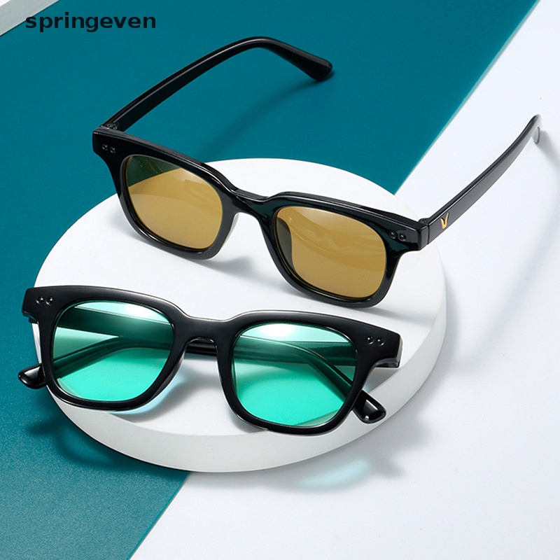 Kính Mát Gọng Vuông Nhỏ Phong Cách Hàn Quốc Cổ Điển Thời Trang Cho Nam Và Nữ