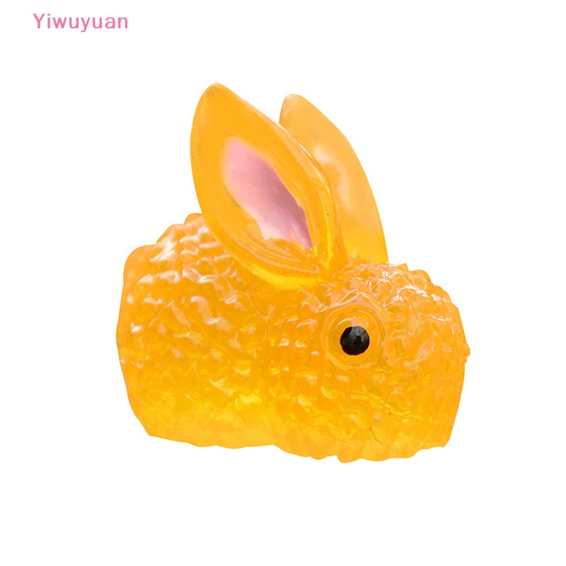 1 Mô Hình Thỏ Nhựa Phát Quang Trang Trí Tiểu Cảnh Mới