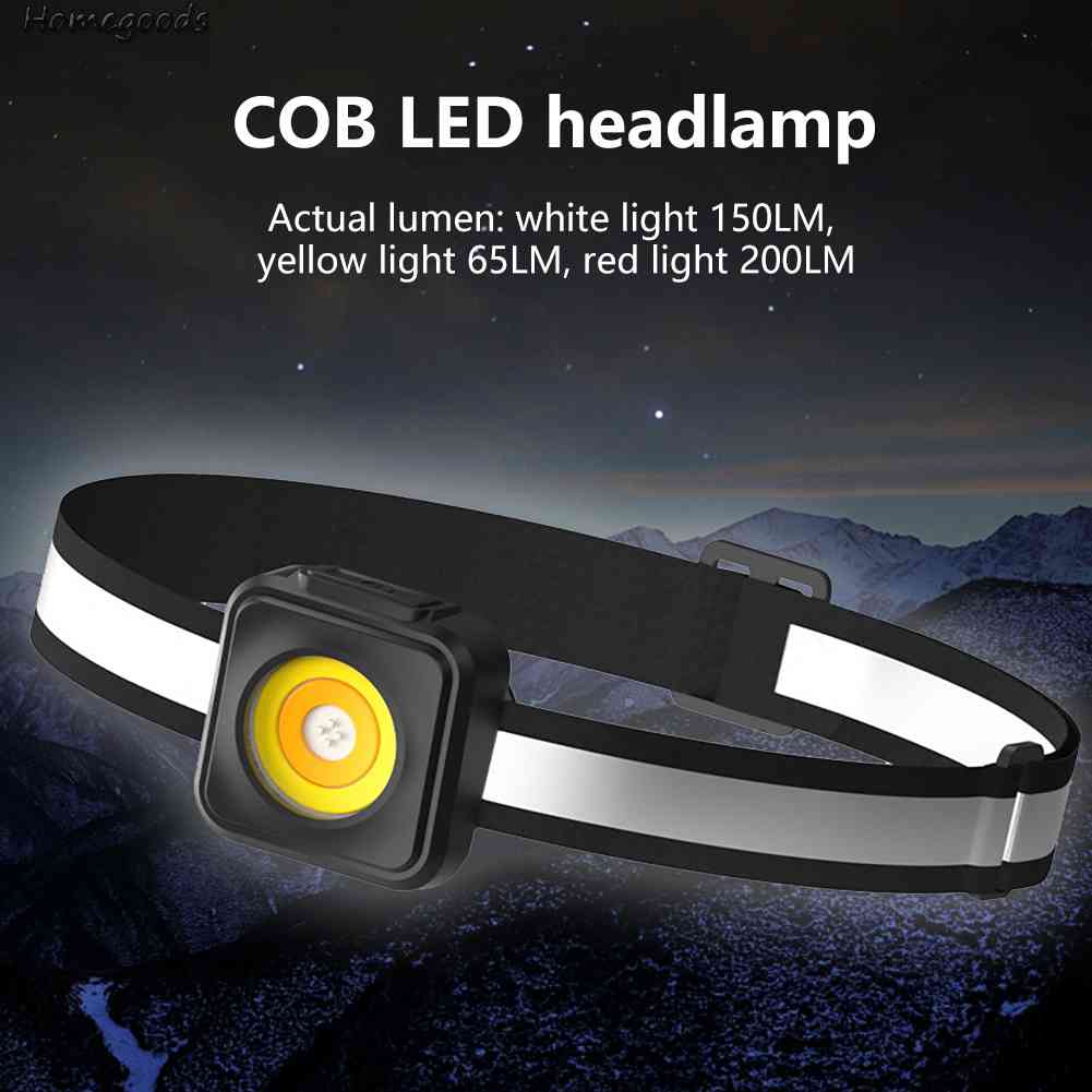 Đèn LED Đeo Trán COB 3 Chế Độ 2023 Mới Dùng Cắm Trại / Leo Núi / Hoạt Động Ngoài Trời