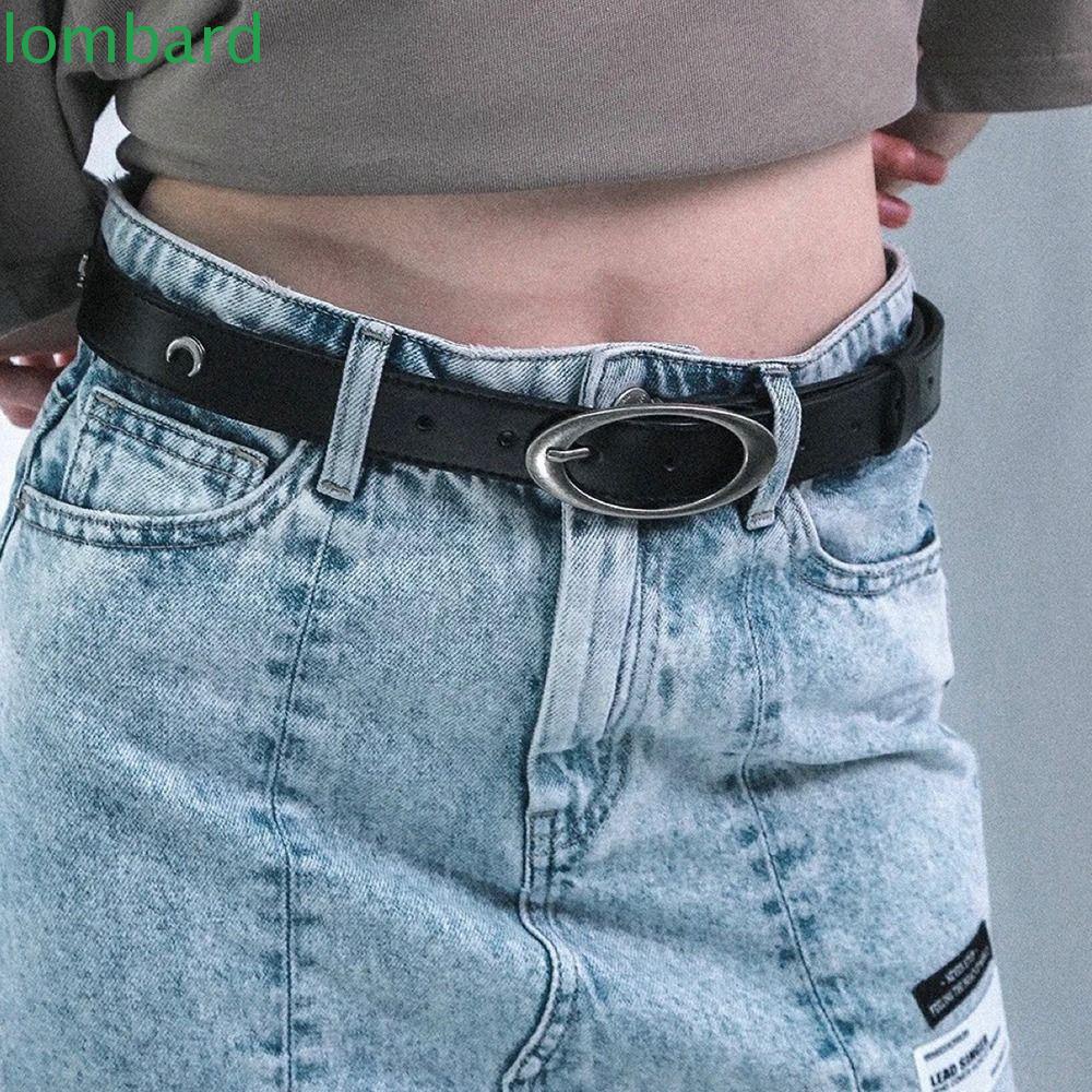 Thắt Lưng Màu Trơn Khóa Hợp Kim Dễ Phối Đồ Thời Trang Cho Nữ