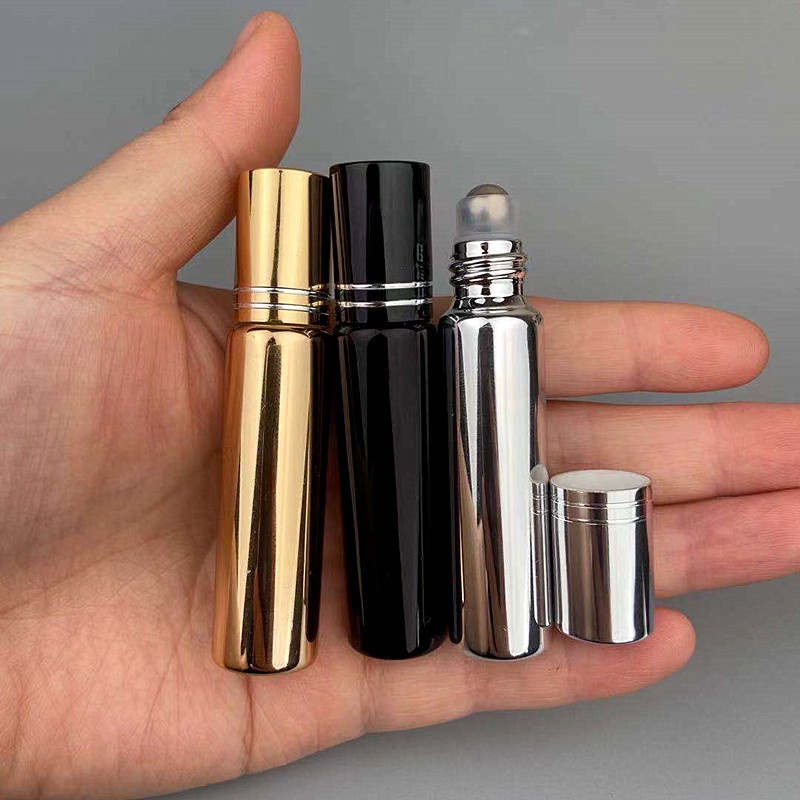 Chai Rỗng Đựng Tinh Dầu / Nước Hoa Đầu Lăn Bằng Thép Không Gỉ 10ml