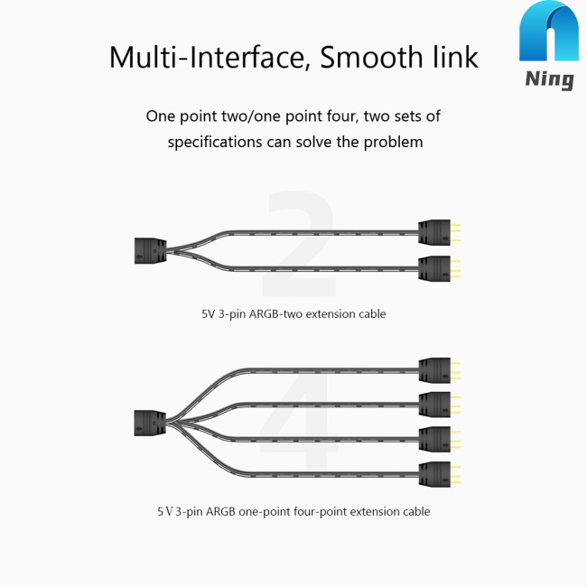 Dây Cáp Nối Dài Cổng Quạt 5v 3-pin ARGB Chuyên Dụng Cho Bo Mạch Chủ ARGB