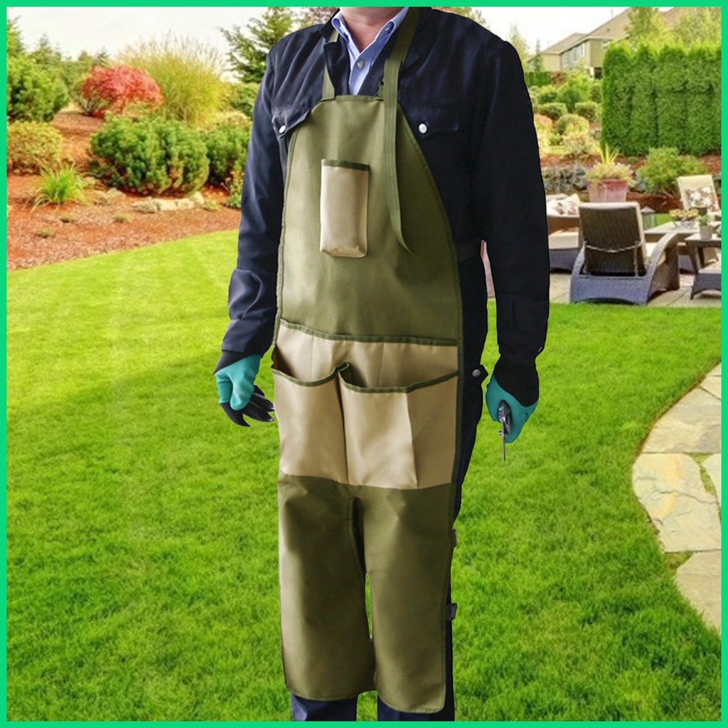 Tạp Dề Làm Vườn Nhiều Túi Có Thể Điều Chỉnh Tiện Dụng