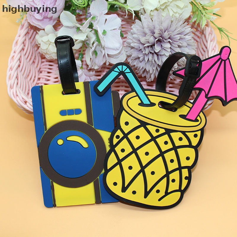 Thẻ Ghi Thông Tin Riêng Tư Bằng PVC Họa Tiết Belle Hoạt Hình Sáng Tạo Cho Hành Lý Du Lịch