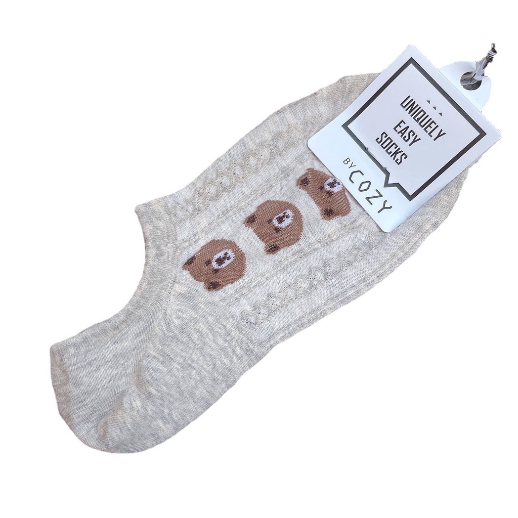 Vớ Thuyền Mỏng Thoáng Khí Họa Tiết Hoạt Hình Phong Cách Nhật Bản