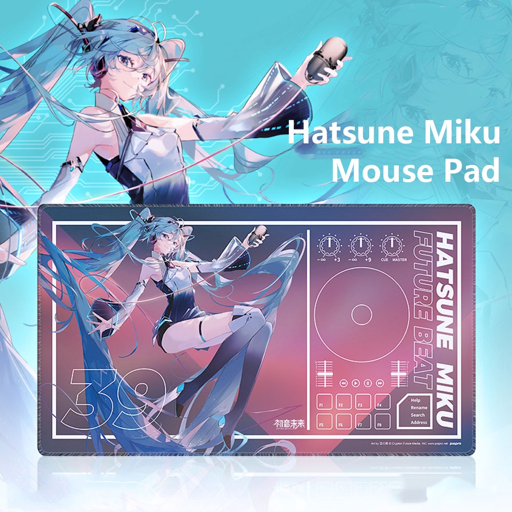 Tấm Lót Chuột Và Bàn Phím Máy Tính Chống Thấm Nước Hình Hatsune Miku