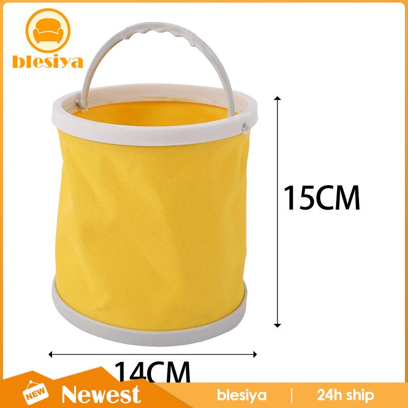 [Blesiya] Xô Đựng Cọ Vẽ Tranh Cỡ Nhỏ Bằng Vải Bạt Có Thể Gấp Gọn Dùng Ngoài