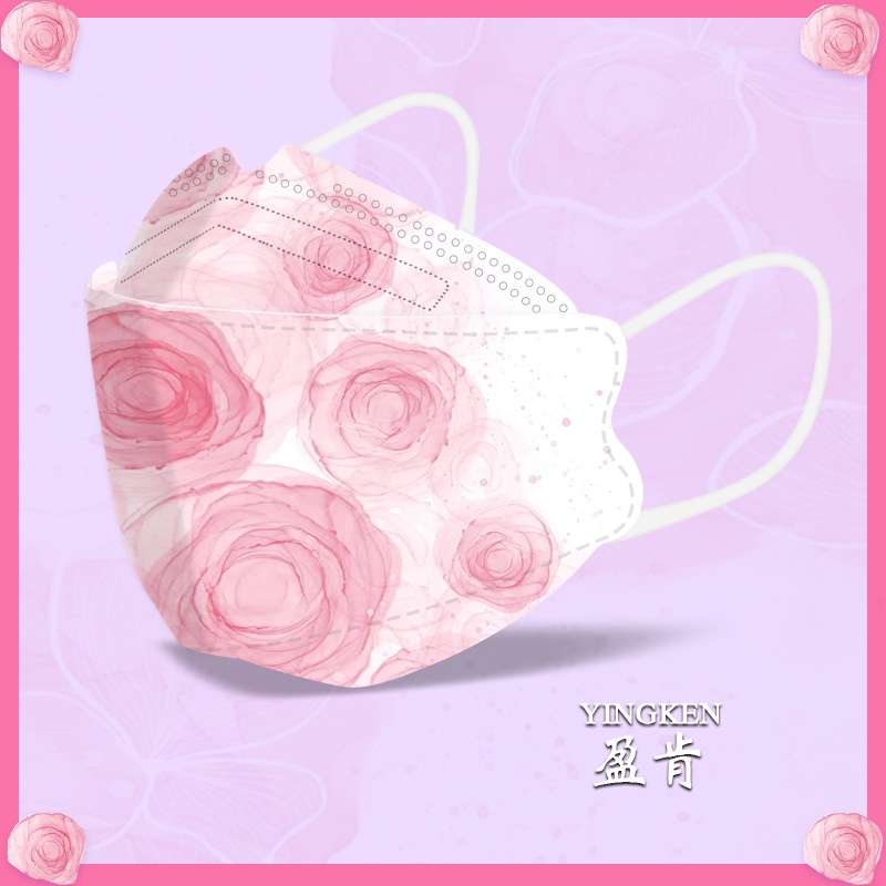 Khẩu Trang 3d Bốn Lớp KN94 Họa Tiết Hoạt Hình Dễ Thương Cho Nữ 2023