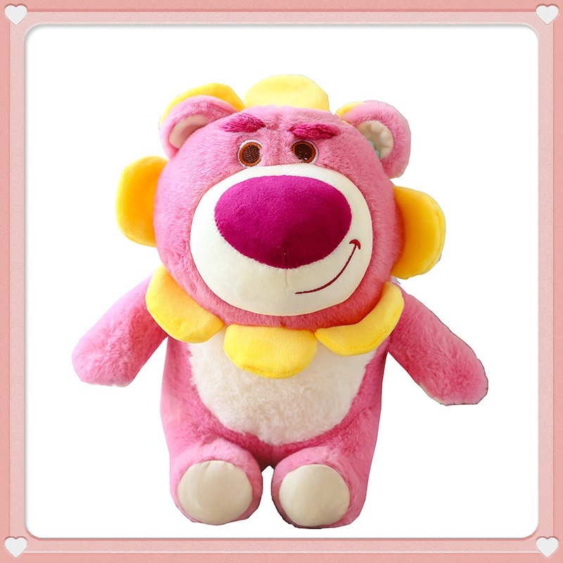 Đồ chơi nhồi bông Hình Gấu Teddy Và Hoa Hướng Dương Mềm Mại Đáng Yêu