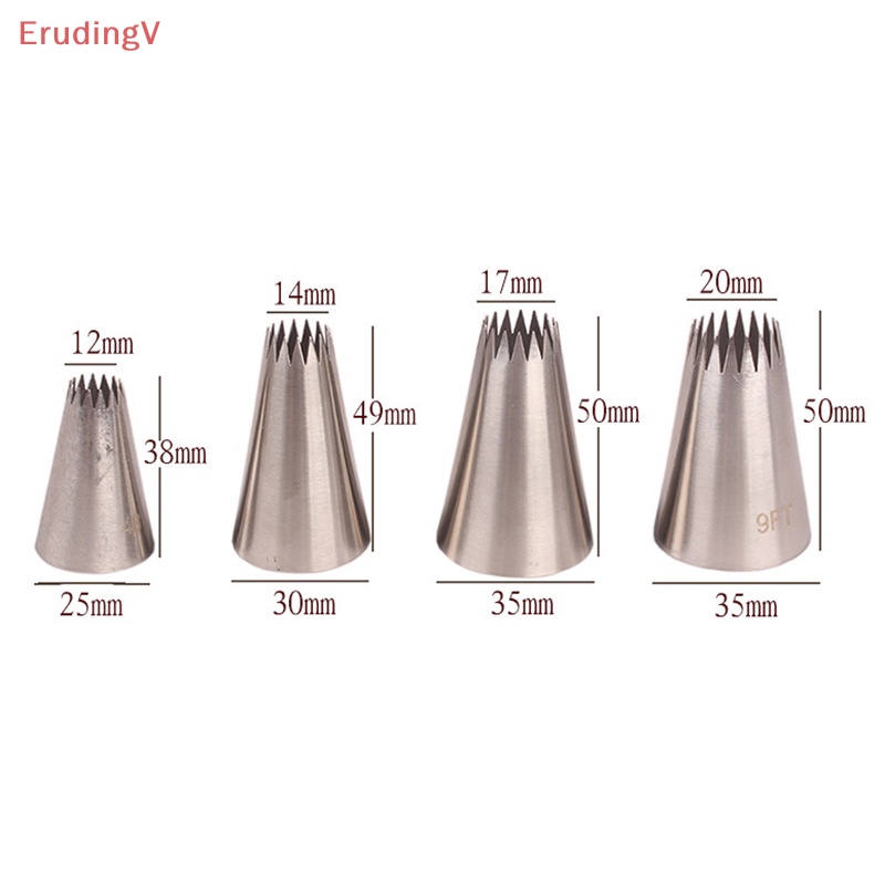 Bộ 4 Đuôi Bắt Bông Kem Trang Trí Bánh Cỡ Lớn