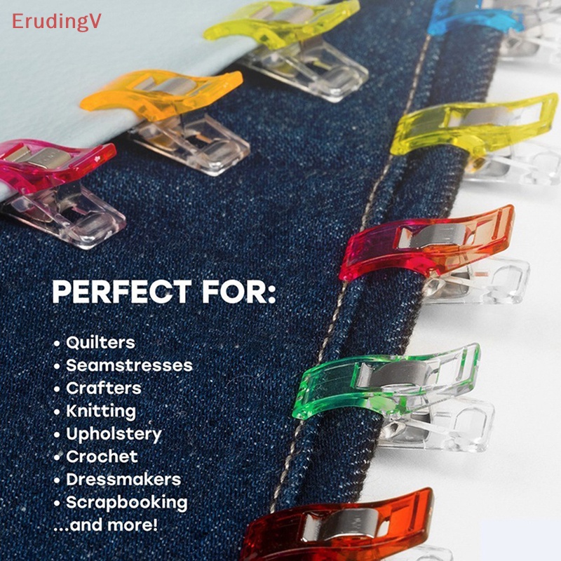 Bộ 20 Kẹp Nhựa Nhiều Màu Dùng Trong May Vá DIY