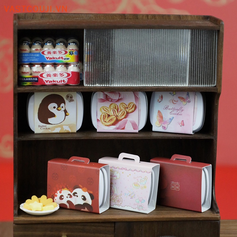 1 Set Hộp Bánh Quy Trang Trí Nhà Búp Bê Cỡ 1 / 12