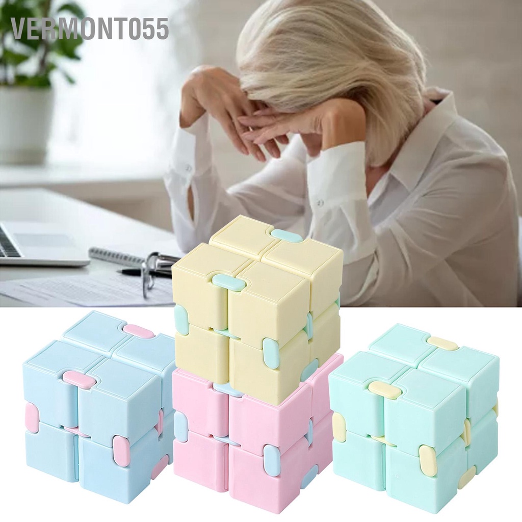 Vermont055 Xếp hình tốc độ Màu Macaron Trẻ em Người lớn Di động Linh hoạt Đầu ngón tay Đồ chơi Phát triển Giáo dục