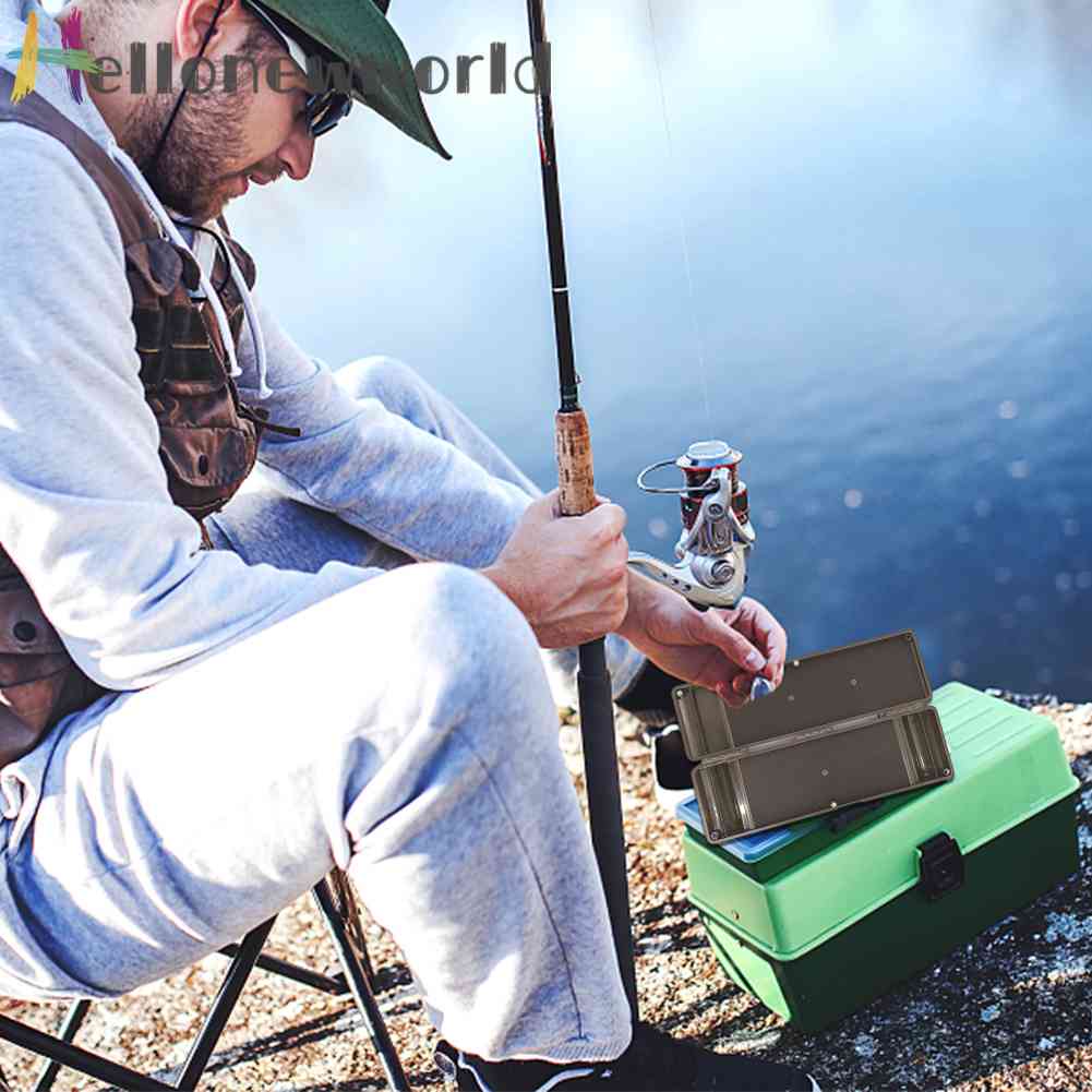 Hộp Đựng Dụng Cụ Câu Cá Bằng Nhựa Cỡ Lớn Chống Thấm Nước Tiện Dụng