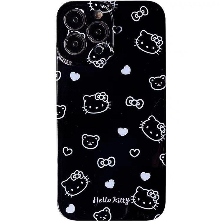 ✅Ốp Điện Thoại Họa Tiết Hello Kitty Lấp Lánh Dễ Thương Chống Sốc Cho Iphone 11iPhone14promax 12 C91F 13