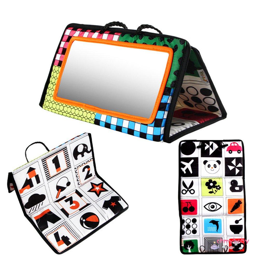 [Sẵn sàng] Gương Đôi Hoạt Động Tương Phản Cao Phát Triển Màu Đen Và Trắng Đồ Chơi Cho Trẻ Sơ Sinh Bé Trai Gái Ghế Sau Mặt Dây Chuyền [P/6]