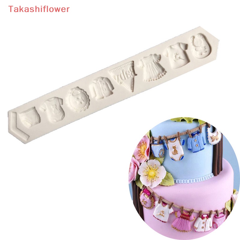 Khuôn Silicone Làm Bánh Hình Quần Áo Em Bé Xinh Xắn