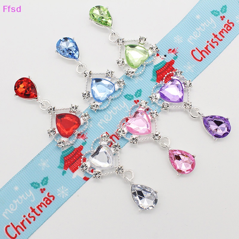 Ghim Cài Áo Acrylic Kim Loại Đính Đá 42 * 22mm Trang Trí Đám Cưới DIY