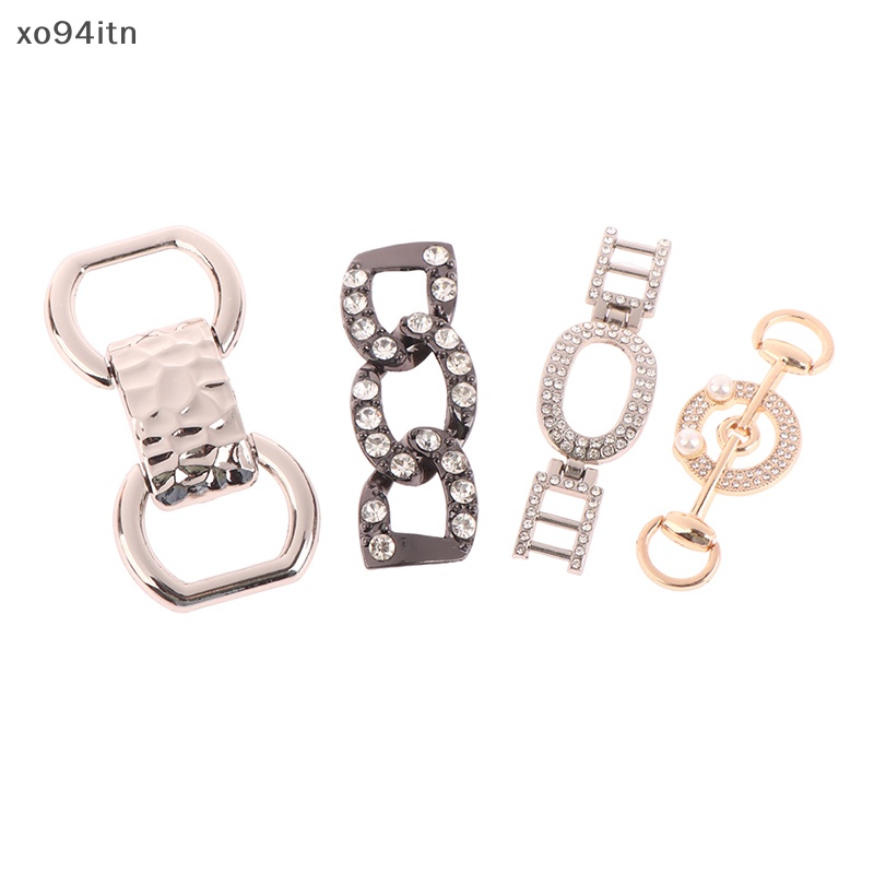 1 Cặp Phụ Kiện Kẹp Giày Cao Gót Đính Đá Cho Cô Dâu