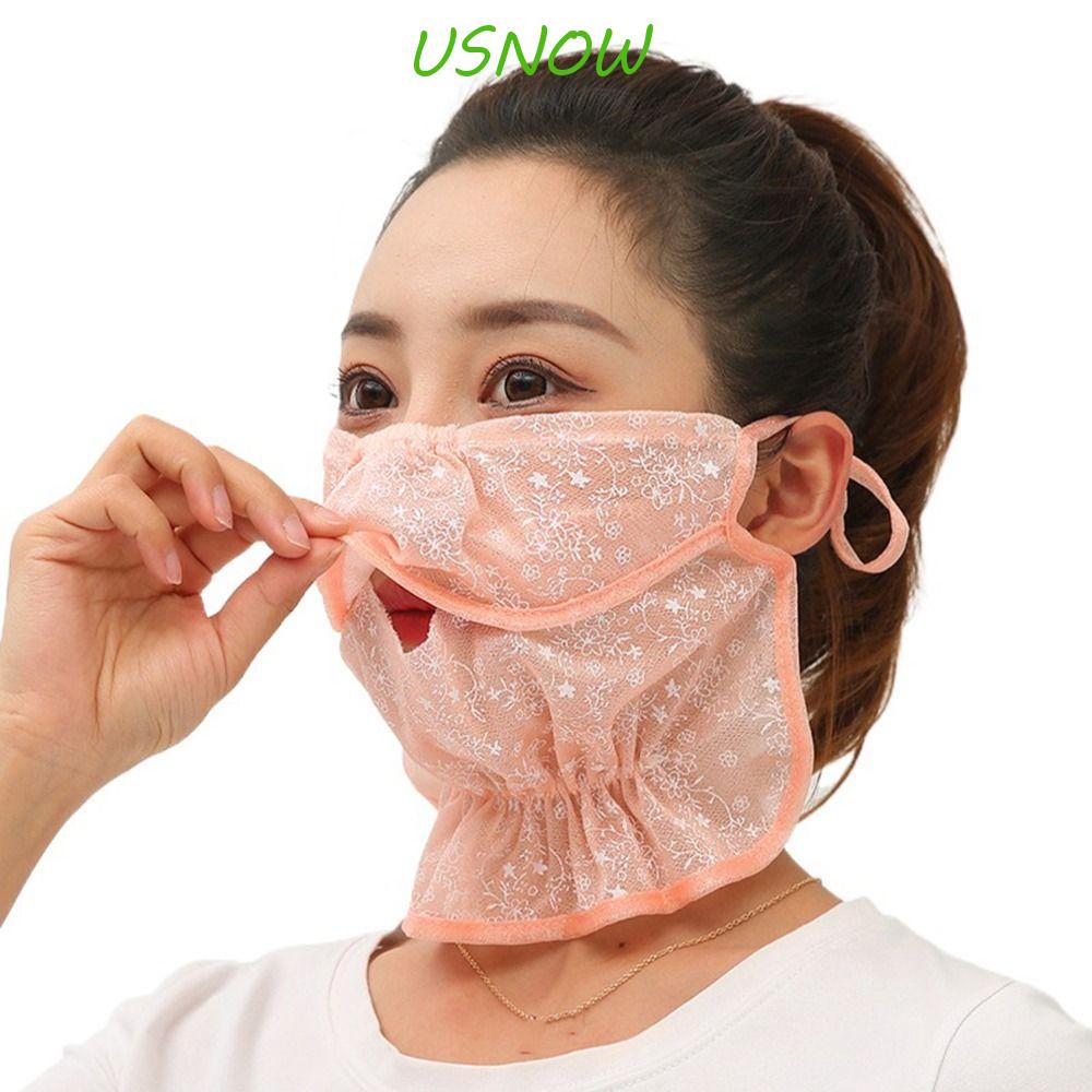 Khăn Choàng Cổ Chống Nắng Tia UV Bằng Lụa Lạnh Màu Trơn Thời Trang Mùa Hè Đa Ứng Dụng