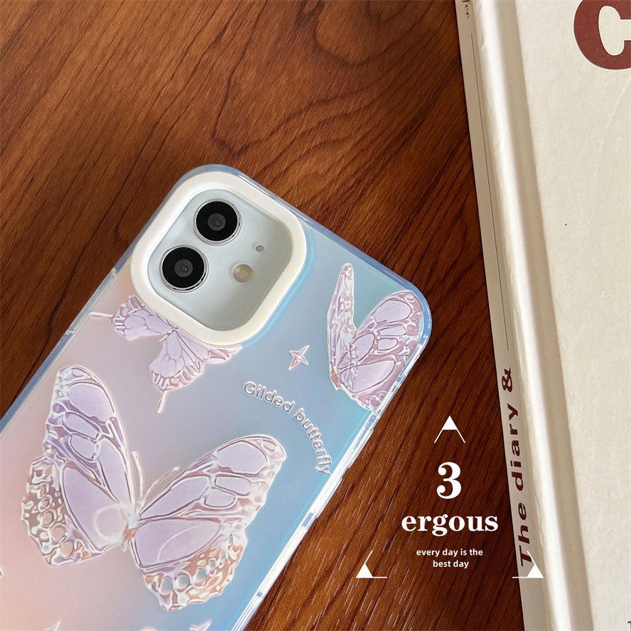 Ốp Điện Thoại Mềm Chống Sốc Màu Gradient Cho IPhone 14 13 12 11 Pro Max SE2020 X XR Xs Max 7 8 Plus