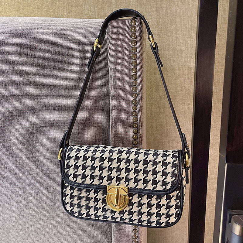 Ielgy Túi Xách Đeo Vai baguette Kết Cấu Nuche Pháp Thiết Kế Một Bên Vai Cho Nữ