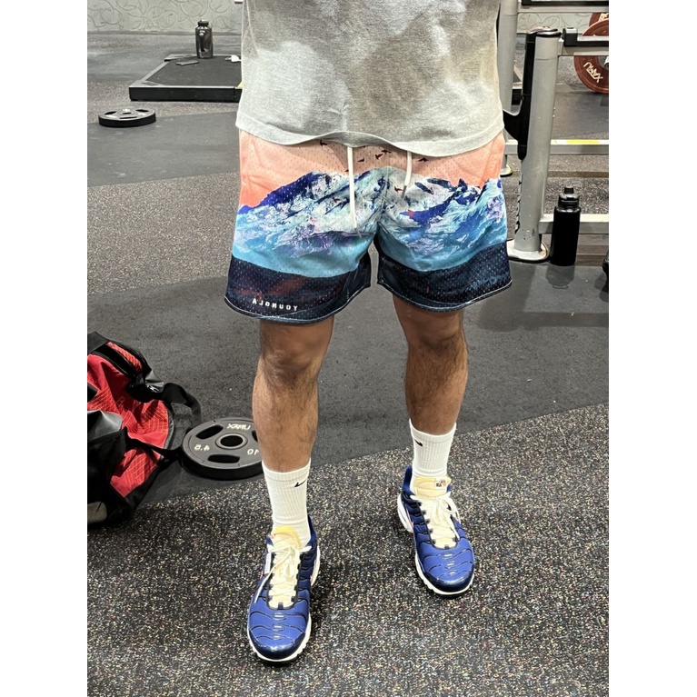 Quần Short Thể Thao Bóng Rổ Phối Lưới Thoáng Khí Nhanh Khô Thời Trang Đường Phố Năng Động