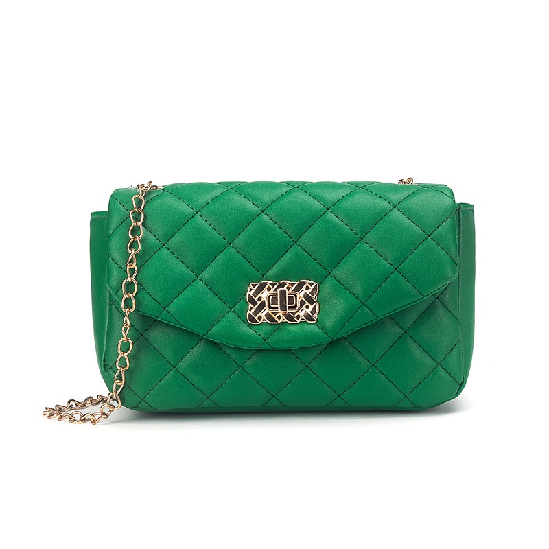 Túi Xách Đeo Vai Kiểu Vuông Nhỏ Đính Đá Phối Dây Xích Thời Trang Sành Điệu