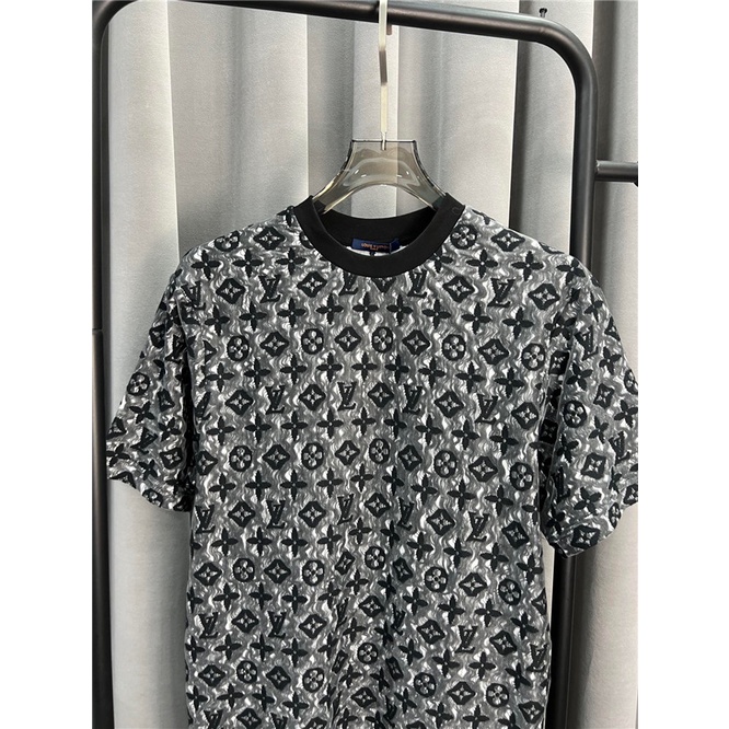 Áo Thun Tay Ngắn Cổ Tròn Thêu Hình jacquard Mới Cho Nam