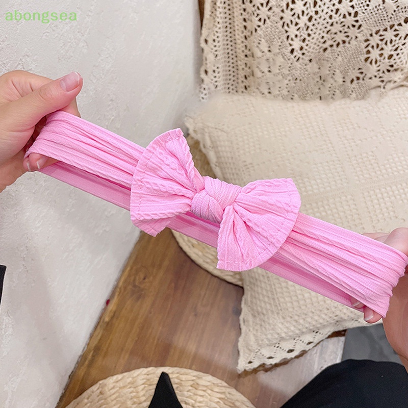 Set 3 Băng Đô Đan Len Co Giãn Xinh Xắn Cho Bé Gái