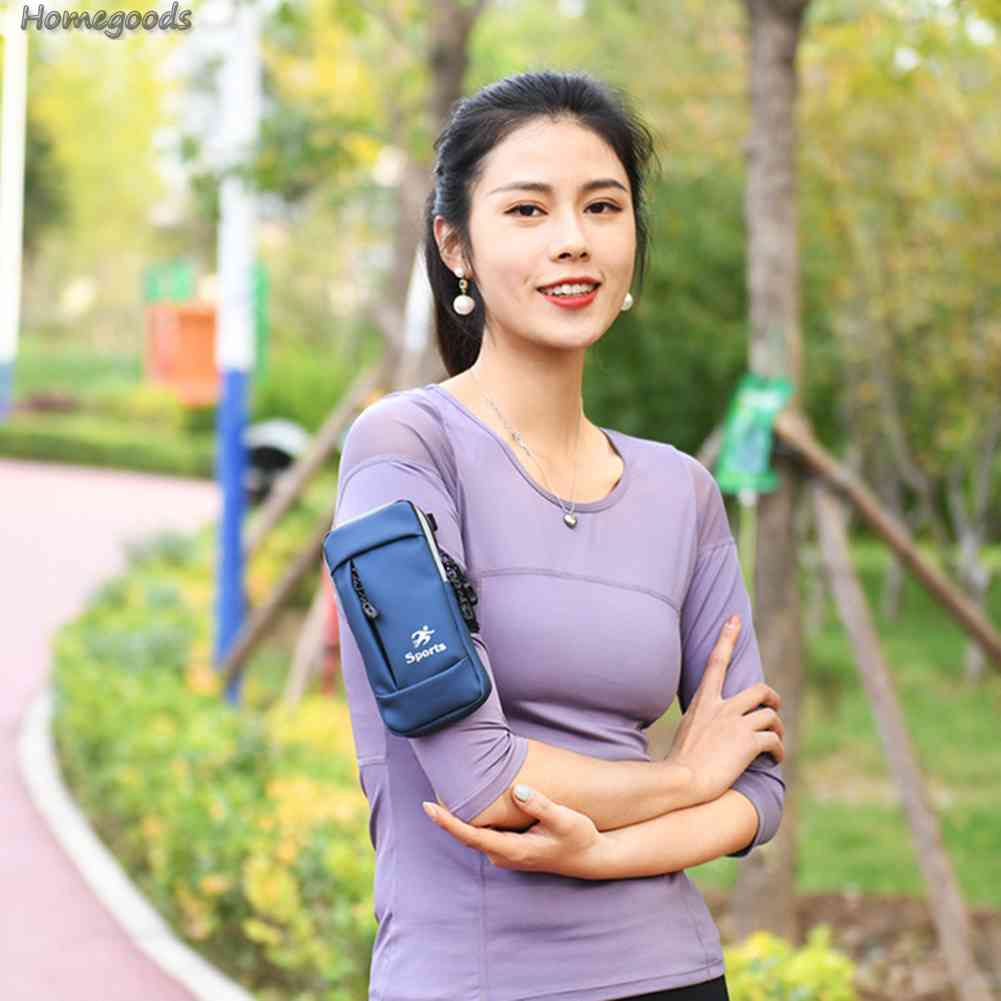Túi Đeo Cánh Tay Bằng PU Co Giãn Chống Nước Chống Trộm Có Thể Điều Chỉnh